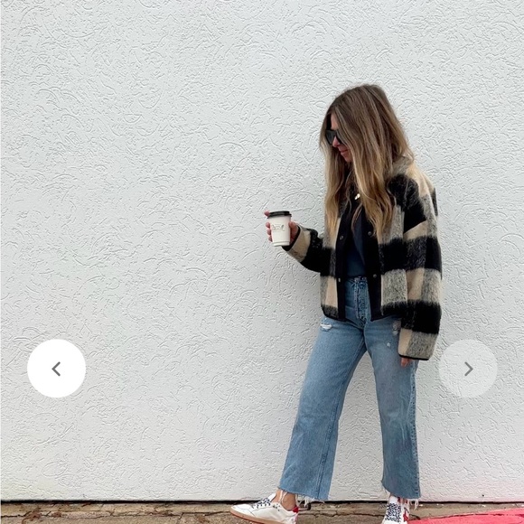 Ascot and hart wool unlined jacket with snaps. Boxy oversized fit - Picture 2 of 3